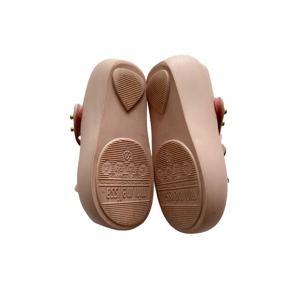 Mini Melissa Mickey + Minnie T-Strap Flats Size 7 - Picture 6 of 6
